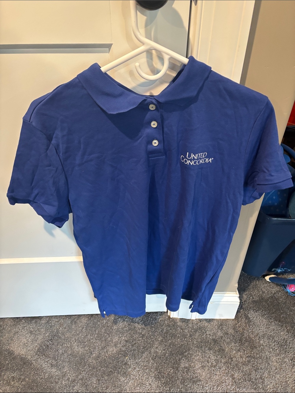 Lands' End Navy Blue Polo Shirt